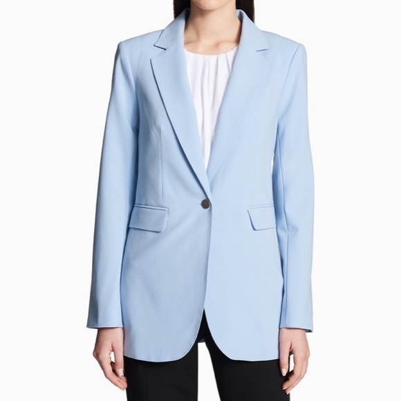 Calvin Klein Jackets & Blazers - NWOT•CALVIN KLEIN LILAC/SLATE GREY COLORED BLAZER